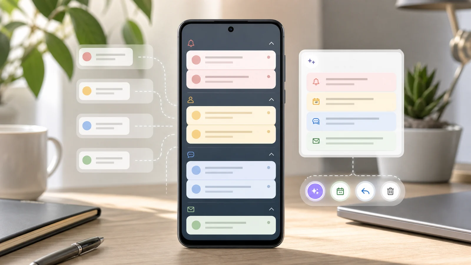 Manajemen Notifikasi AI di Android: Ringkasan, Prioritas, dan Aksi