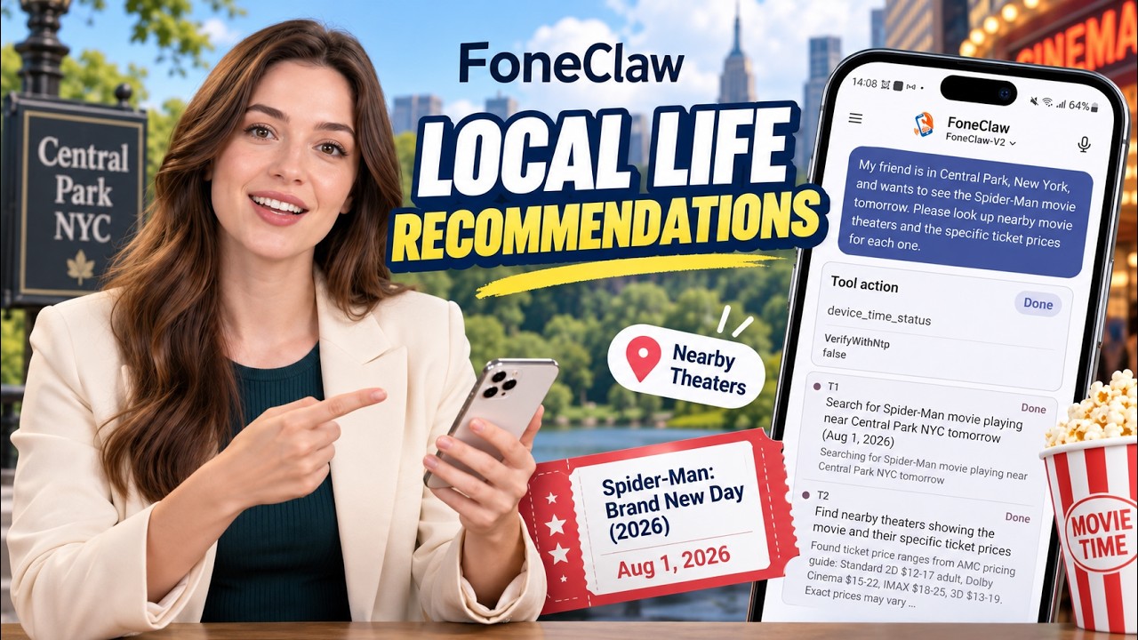 FoneClaw cinema research demo near Central Park