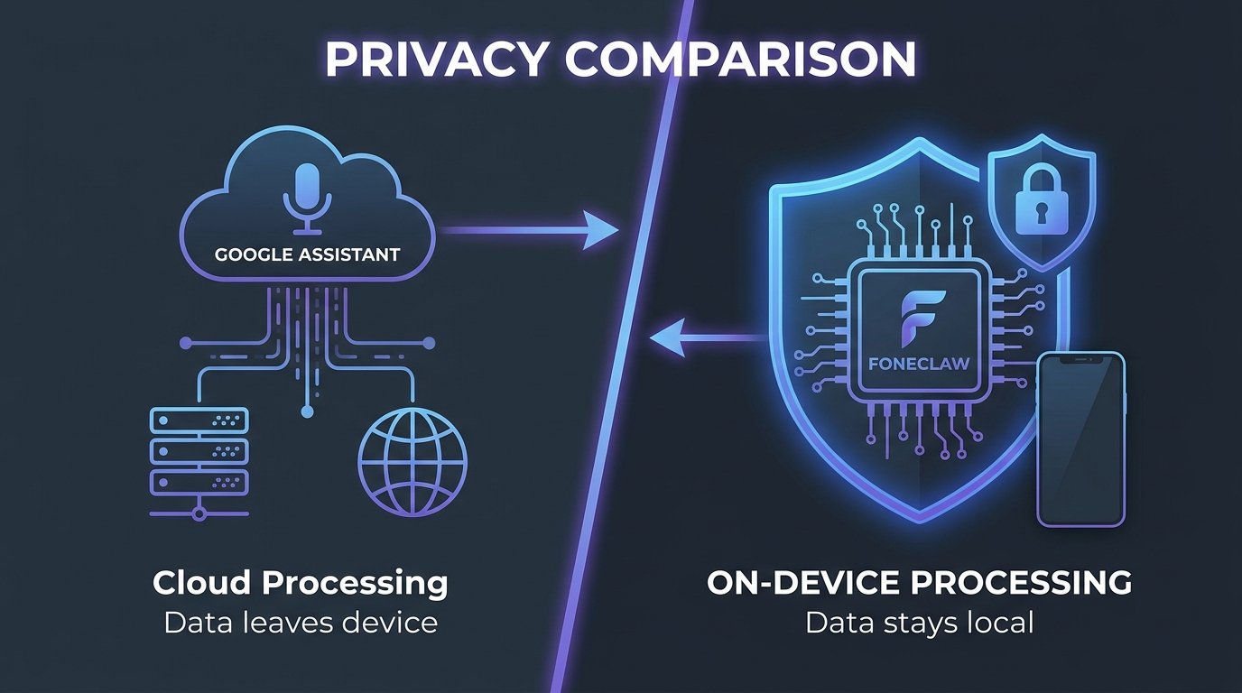 FoneClaw vs Google Assistant for Android