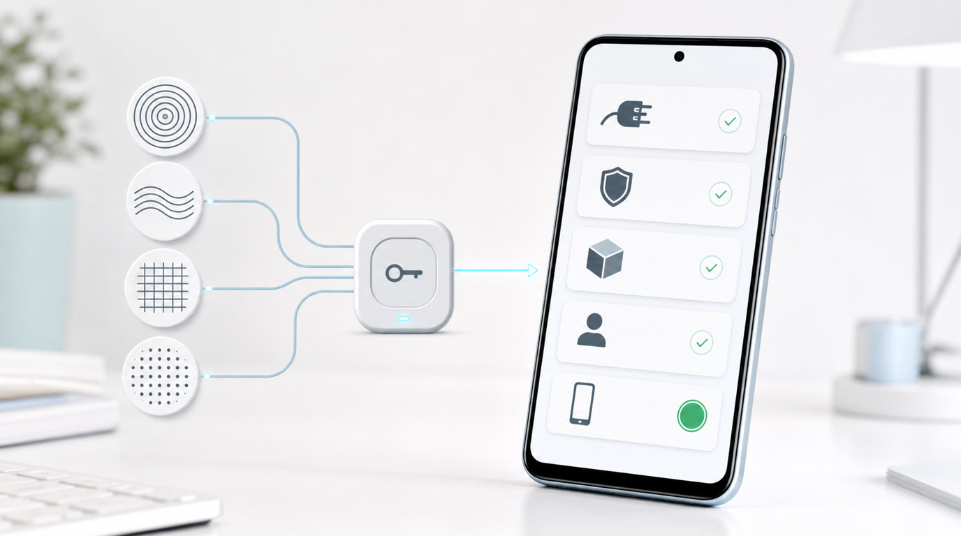 FoneClaw Android model setup screen connecting API Base URL, API Key, model ID, and a governed phone action test