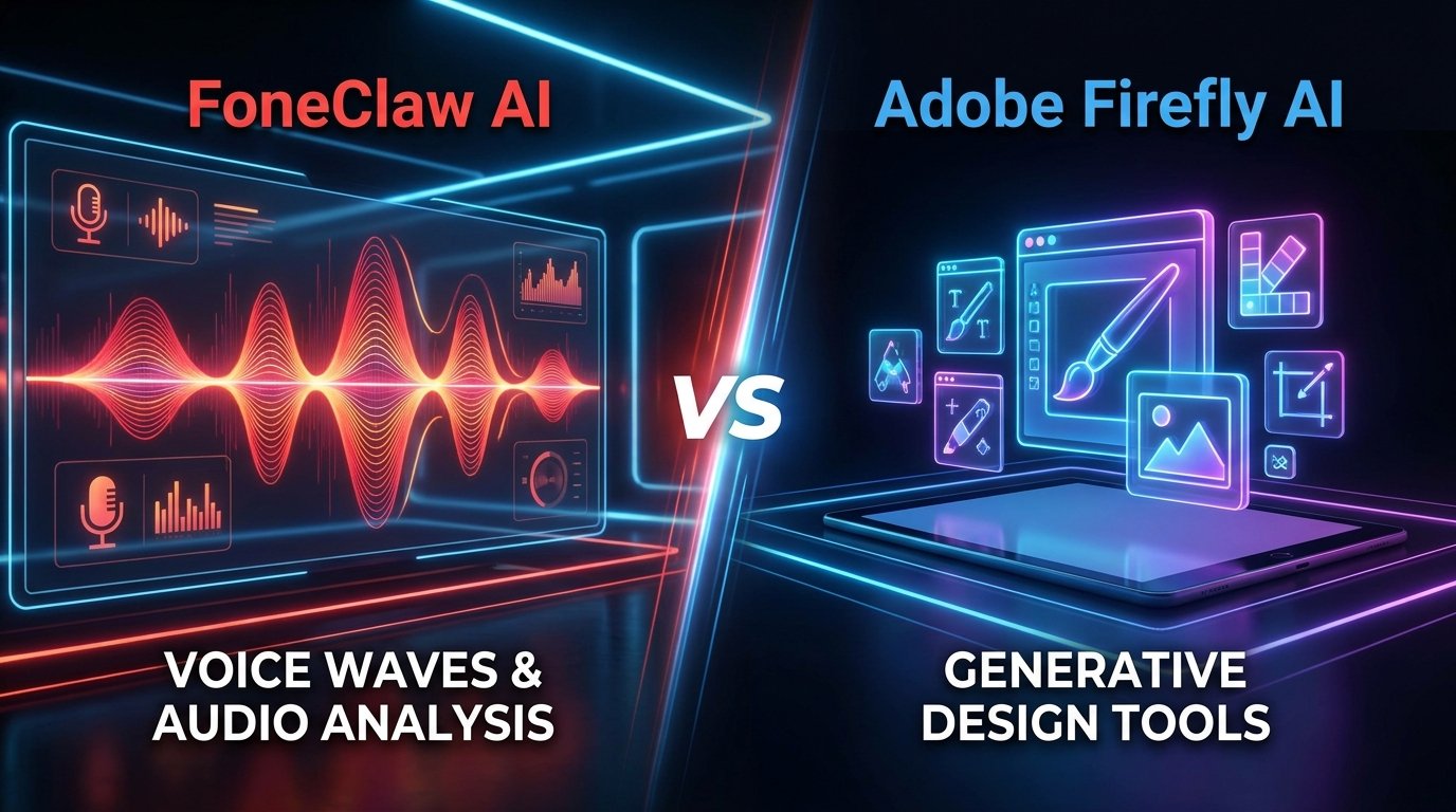 FoneClaw vs Adobe Firefly AI: Voice vs Design