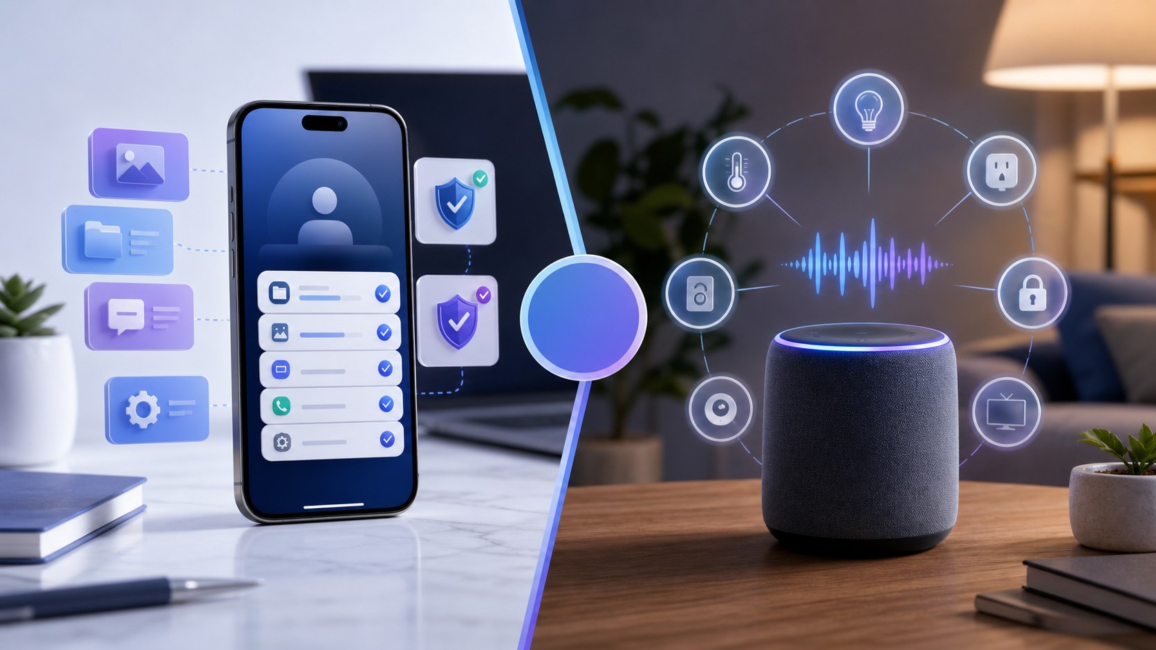 So sánh FoneClaw và Alexa giữa loa thông minh, smart home và hành động trên điện thoại Android