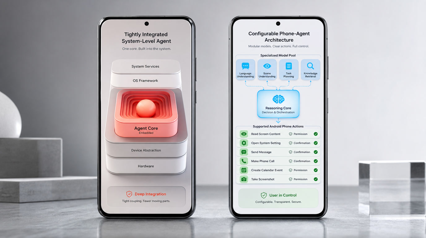 Xiaomi MiClaw 與 FoneClaw 在 MiMo 模型、生態整合、Android 動作、權限和開發擴充方面的比較