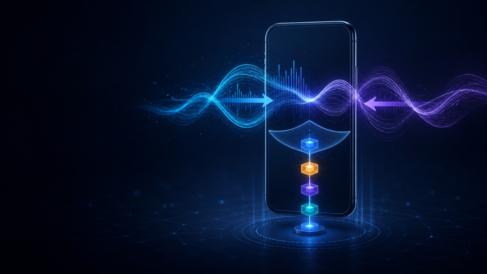 وكيل هاتف Android يستمع ويتحدث في حوار صوتي فوري ثم يعرض موافقة مرئية قبل تنفيذ إجراء على الهاتف