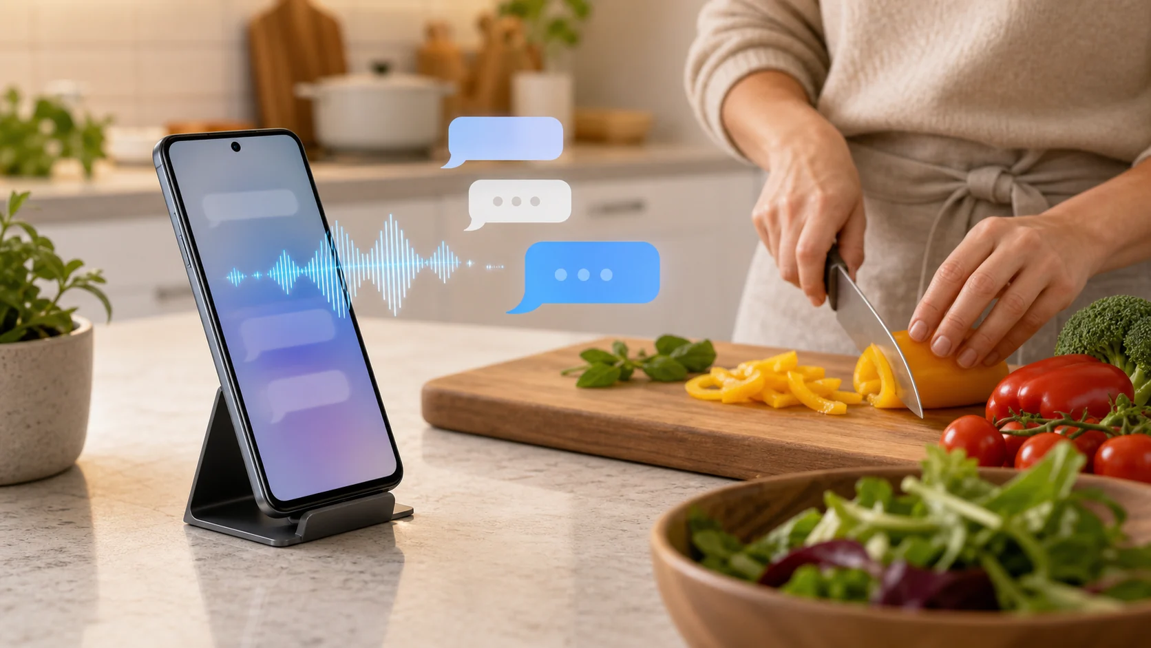 إرسال رسائل دون لمس الشاشة على Android: دليل عملي